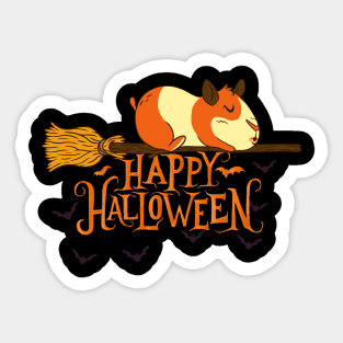 Halloween Happy Halloween Funny Guinea Pig Costume Sticker